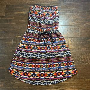 Xhilaration Size Medium Strapless Boho Dress
